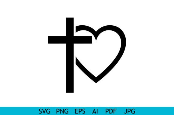 Christian Cross Heart Icon Embroidery Design Review