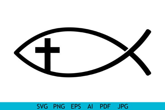 Christian Fish Cross Line Symbol Embroidery Design Review