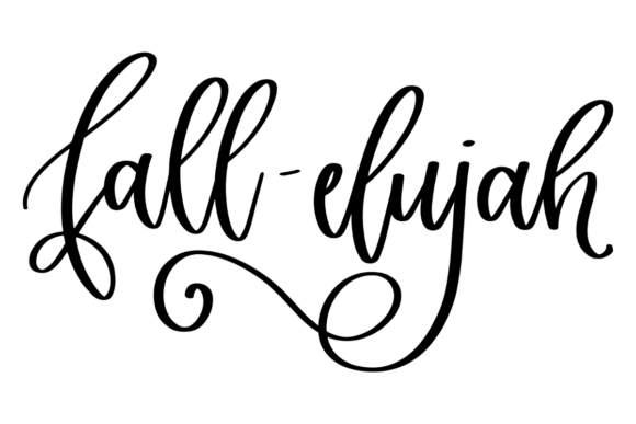 Fall-elujah, Christian Fall: A Faithful Autumn Embroidery Design