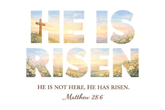He Is Risen Typography Design Review for Real Embroidery Projects