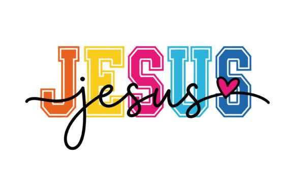Jesus Colorful Faith Typography Review: A Bold Statement for Embroidery Projects