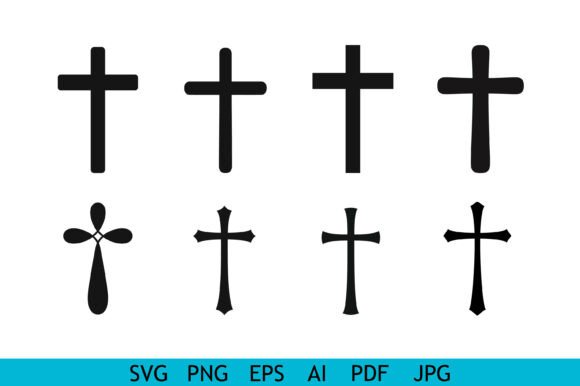 Minimal Christian Cross Icon Collection: A Designer’s Perspective