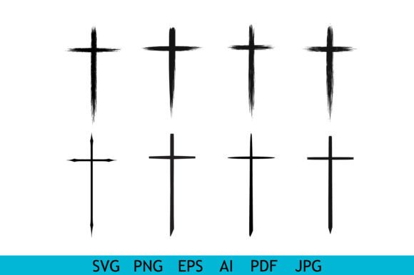 Minimal Grunge Cross Symbol Collection Review