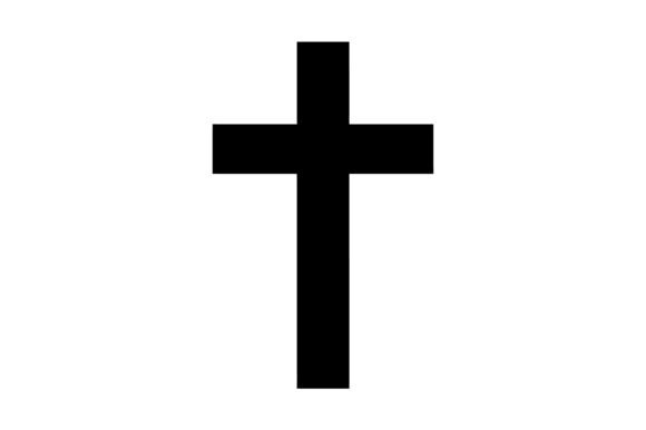 Simple Christian Cross Symbol for Embroidery Projects