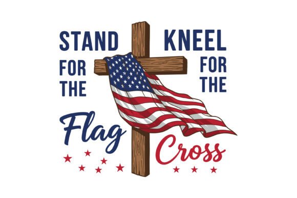 Stand Flag Kneel Cross Embroidery Design Review