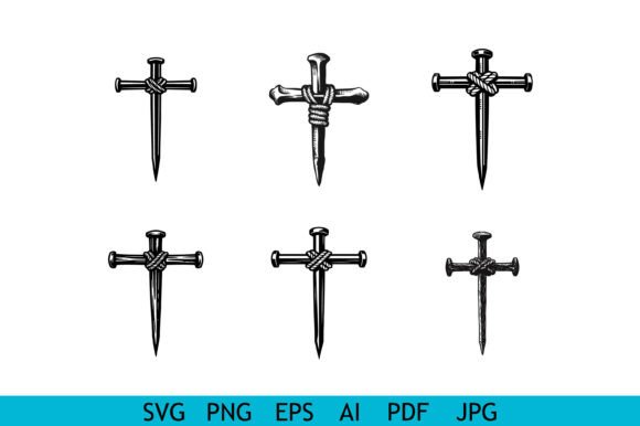 Vintage Nail Cross Vector Bundle Review for Real Embroidery Projects